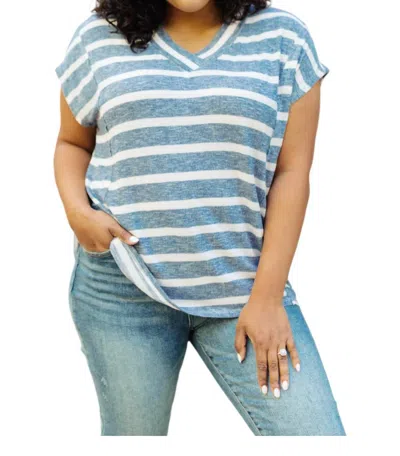 Andree By Unit Ava Top Shirt In Blue