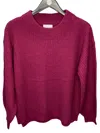 ANDREE BY UNIT BALLOON SLEEVES SWEATER IN MAGENTA