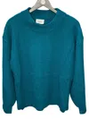 ANDREE BY UNIT BALLOON SLEEVES SWEATER IN TEAL