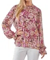 Andree By Unit Beautiful Tomorrow Blouse In Burgundy In White