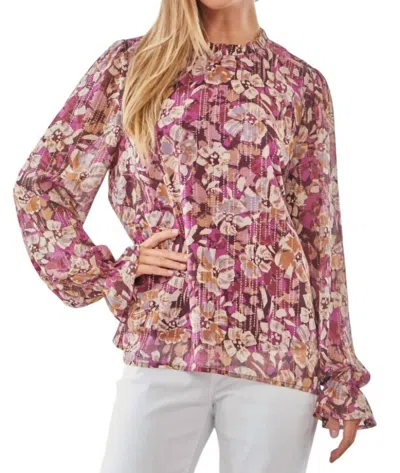 Andree By Unit Beautiful Tomorrow Blouse In Burgundy In White