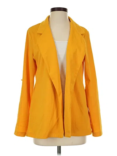 Pre-owned Andree By Unit Blazer Jacket In Yellow