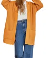 Andree By Unit Can't Beat It Cardigan In Marigold In Gold