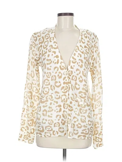 Pre-owned Andree By Unit Cardigan Sweater In White