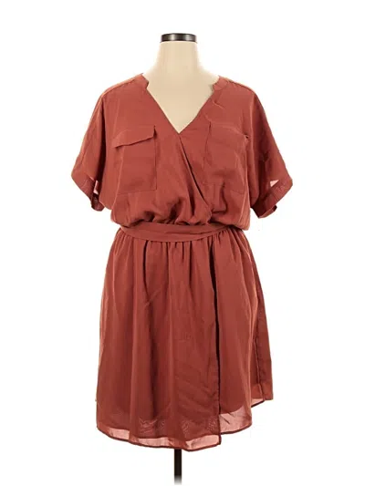 Pre-owned Andree By Unit Casual Dress In Brown