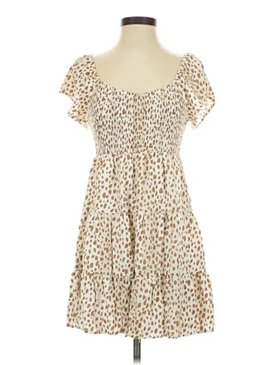 Pre-owned Andree By Unit Casual Dress In Brown