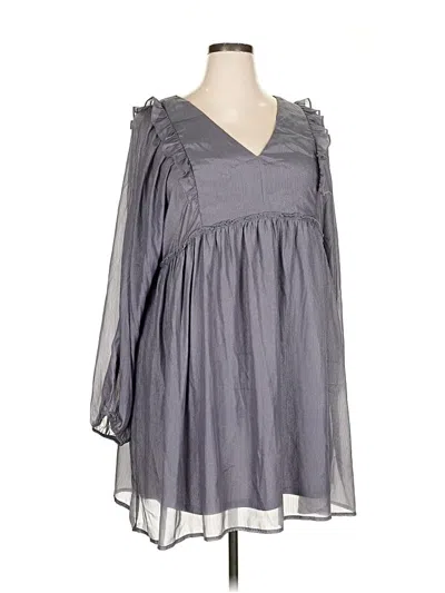 Pre-owned Andree By Unit Casual Dress In Gray