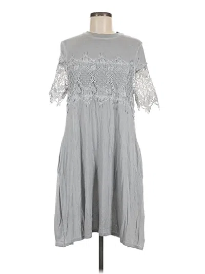 Pre-owned Andree By Unit Casual Dress In Gray