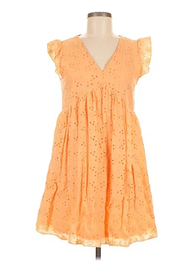 Pre-owned Andree By Unit Casual Dress In Orange