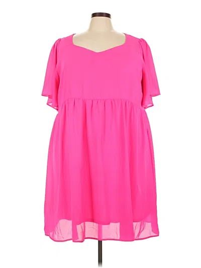 Pre-owned Andree By Unit Casual Dress In Pink