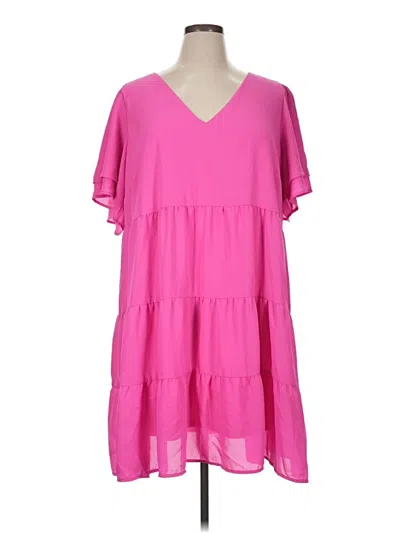 Pre-owned Andree By Unit Casual Dress In Pink