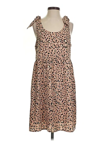 Pre-owned Andree By Unit Casual Dress In Tan