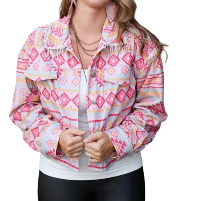 Andree By Unit Cowgirl Barbie Jacket In Pink Multi