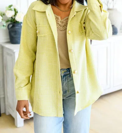 Andree By Unit Daydreams Shacket In Yellow