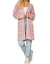 Andree By Unit Days Go By Cardigan In Blush In Gold