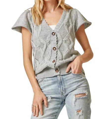 Andree By Unit Dreams Are Complete Cardigan In Heather Grey In Gray