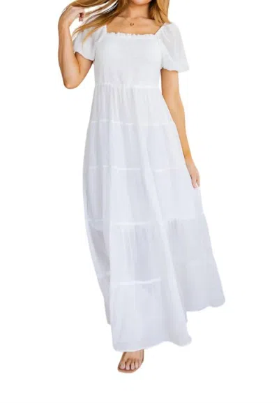 Andree By Unit Easy On Me Maxi Dress In White