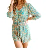 Andree By Unit Fiercely Fine Animal Print Romper In Multi Color In Multi