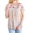 Andree By Unit Floral Goals Blouse In Multi In White