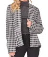 Andree By Unit Forever Has Begun Tweed Jacket In Black In Black
