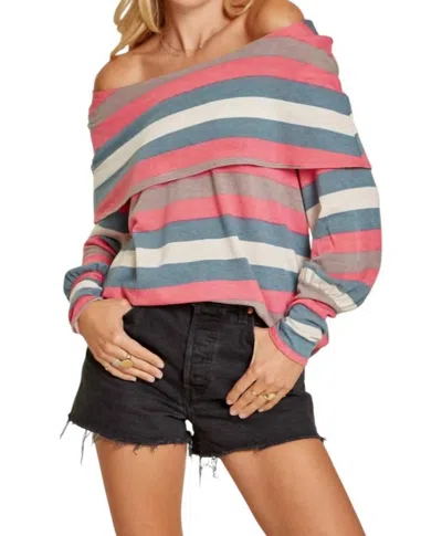 Andree By Unit Greatest Love Top In Blue/pink In Multi