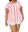 Andree By Unit It's Electric Striped Shirt In Multi In Multi