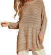 Andree By Unit It's Worth It Tunic Sweater In Oatmeal In White