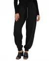 Andree By Unit Knit Pants With Rhinestones In Black In Black