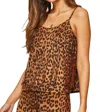 Andree By Unit Leopard Fringe Tank Top In Brown In Brown