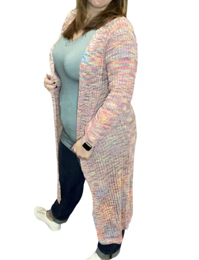 Andree By Unit Lightweight Rainbow Cardigan In Multi