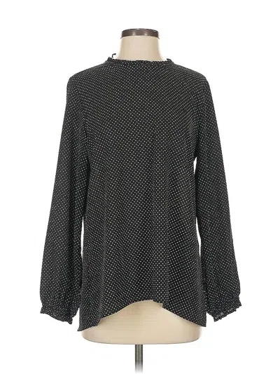 Pre-owned Andree By Unit Long Sleeve Blouse In Gray