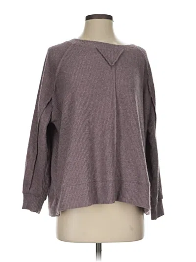 Pre-owned Andree By Unit Long Sleeve Blouse In Gray