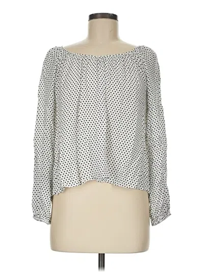 Pre-owned Andree By Unit Long Sleeve Blouse In Gray
