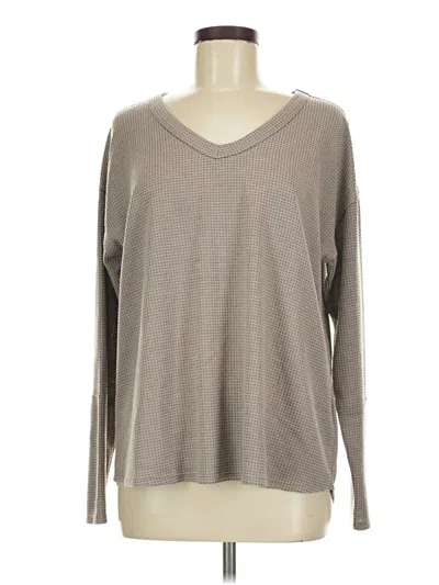 Pre-owned Andree By Unit Long Sleeve T-shirt In Gray
