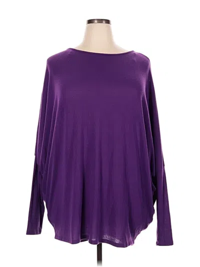 Pre-owned Andree By Unit Long Sleeve T-shirt In Purple