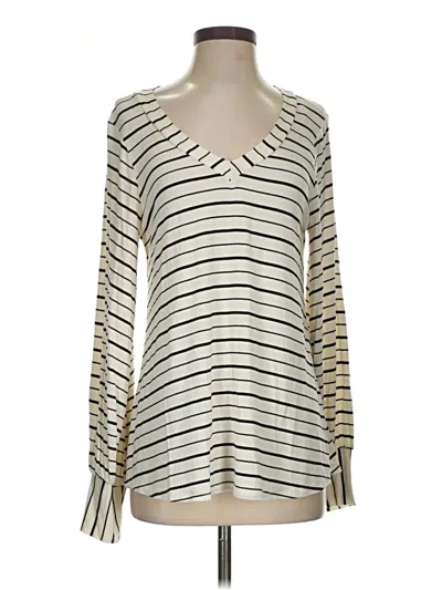 Pre-owned Andree By Unit Long Sleeve T-shirt In White