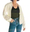 Andree By Unit Loretta Rhinestone Fringe Jacket In White In White