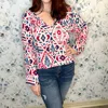 Andree By Unit Love From Santa Fe Top In Cream Multi In Beige