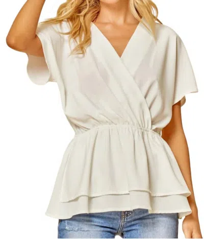 Andree By Unit Love You Always Blouse In Ivory In Multi