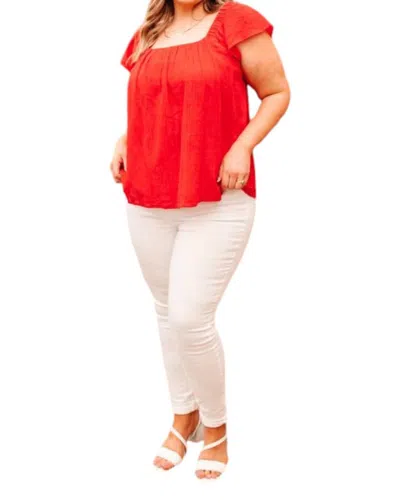 Andree By Unit My Mind Top Blouse In Red