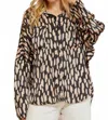 Andree By Unit Natasha Tunic Top In Black Mocha