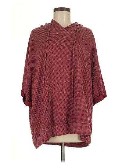 Pre-owned Andree By Unit Poncho In Burgundy