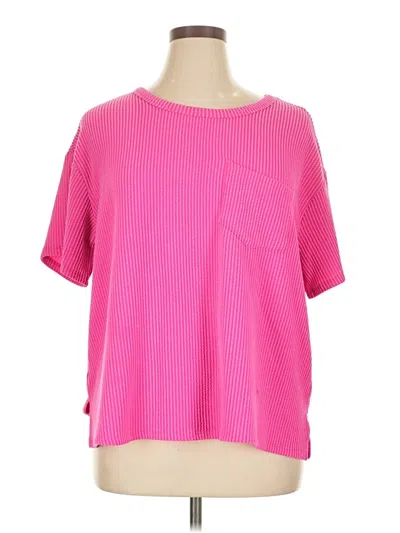 Pre-owned Andree By Unit Poncho In Pink