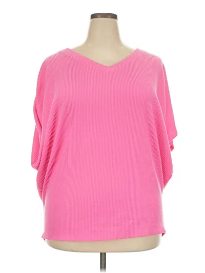 Pre-owned Andree By Unit Poncho In Pink