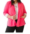 Andree By Unit Pop Of Polka Blazer In Pink In Pink