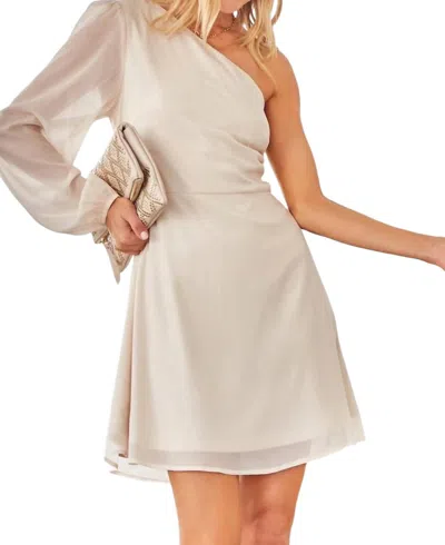 Andree By Unit Pretty On Point Dress In Champagne In Neutral