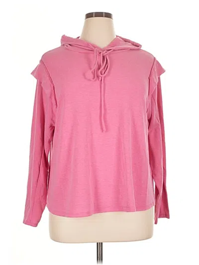 Pre-owned Andree By Unit Pullover Hoodie In Pink