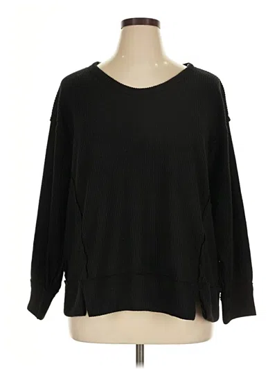 Pre-owned Andree By Unit Pullover Sweater In Black