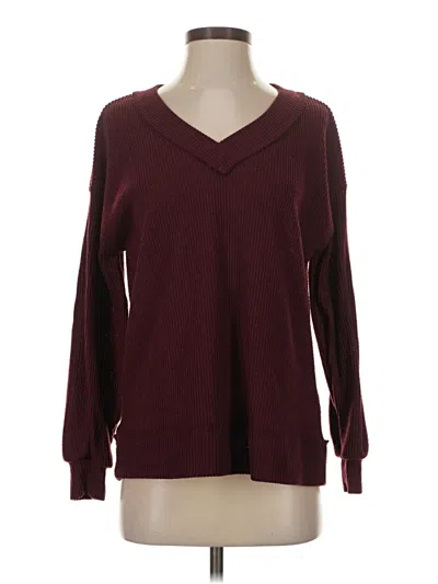 Pre-owned Andree By Unit Pullover Sweater In Burgundy