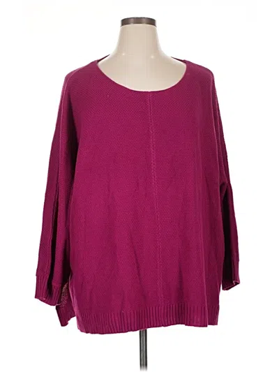 Pre-owned Andree By Unit Pullover Sweater In Burgundy
